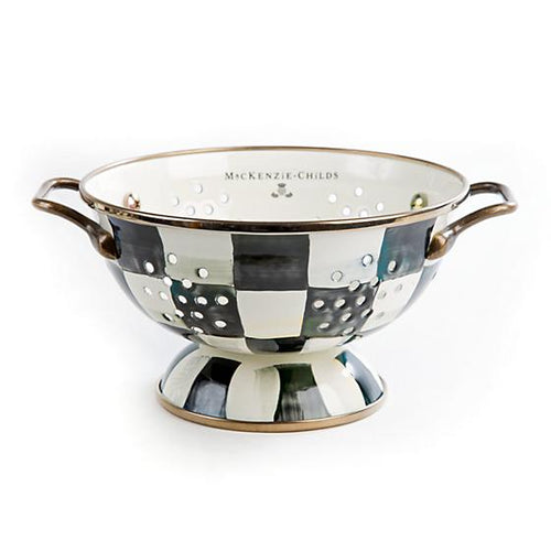 Courtly Check Enamel Colander - Small