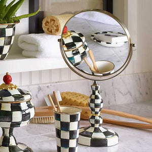 Courtly Check Enamel Vanity Mirror