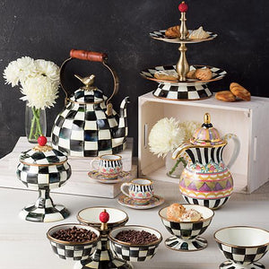 Courtly Check Enamel Ice Cream Dish