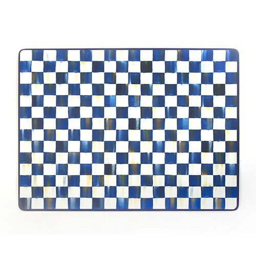 Royal Check Cork Back Placemats - Set of 4