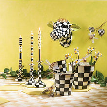 Cargar imagen en el visor de la galería, Courtly Check Enamel Garden Pot - Small