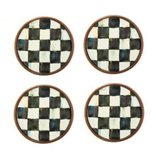 Cargar imagen en el visor de la galería, Courtly Check Coasters - Set of 4