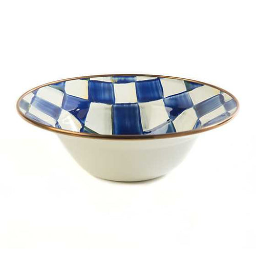 Royal Check Enamel Breakfast Bowl