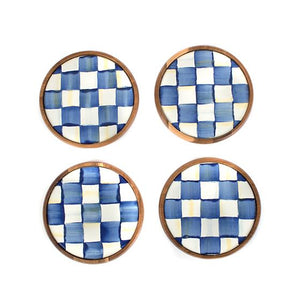 Royal Check Coasters - Set of 4