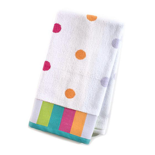 Trampoline Dot Hand Towel - White