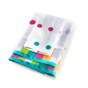 Trampoline Dot Hand Towel - White