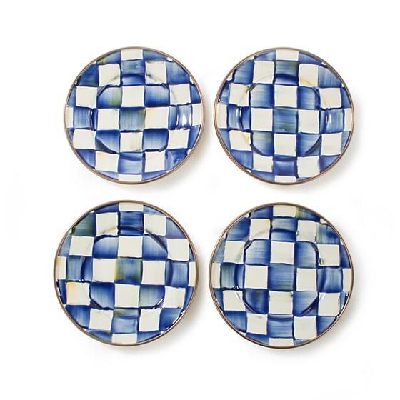 Royal Check Canape Plates - Set of 4