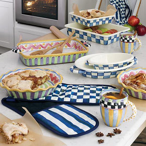 Royal Check Oval Gratin - Medium