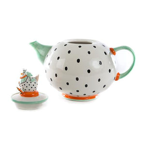 Patience Brewster Speckled Chicken Teapot