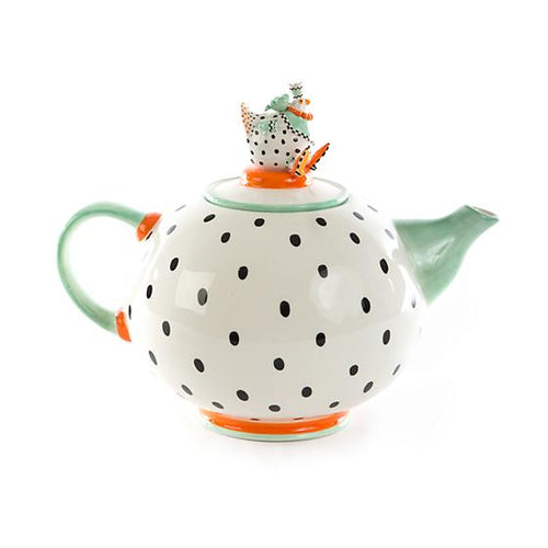 Patience Brewster Speckled Chicken Teapot