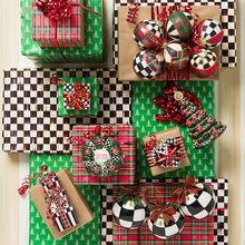 Cargar imagen en el visor de la galería, Tartan Glass Ball Ornaments - Set of 6
