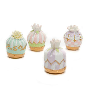 Pastel Confections Petit Four Place Card Holder - Set of 4