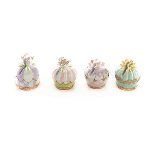 Pastel Confections Petit Four Place Card Holder - Set of 4