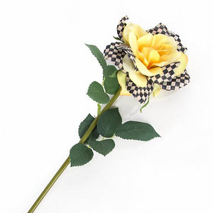 Courtly Check Rose - Yellow