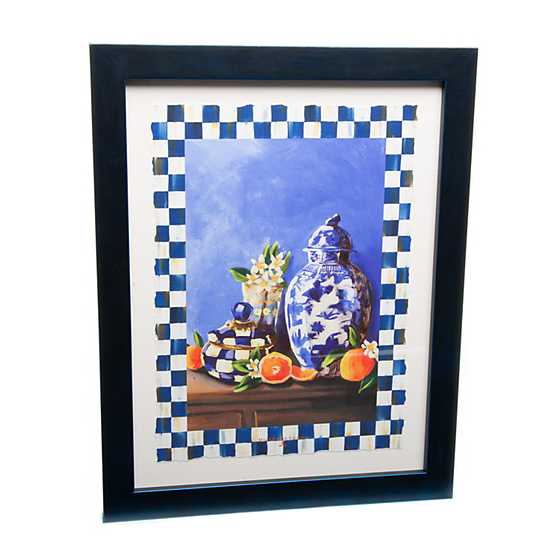 Royal Check Still Life Wall Art - Vase