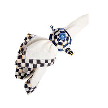 Cargar imagen en el visor de la galería, Tea Kettle Napkin Ring - Royal Check