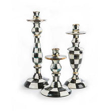 Cargar imagen en el visor de la galería, Courtly Check Enamel Candlestick - Medium