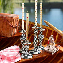 Cargar imagen en el visor de la galería, Courtly Check Enamel Candlestick - Medium
