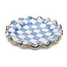 Cargar imagen en el visor de la galería, Royal Check Fluted Dinner Plate