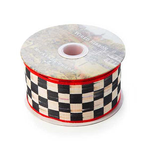 Courtly Check 2" Ribbon - Red