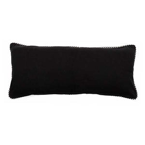 Jaipur Long Lumbar Pillow - Black