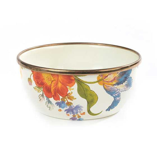 Flower Market Pinch Bowl - White