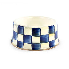Cargar imagen en el visor de la galería, Royal Check Enamel Pet Dish - Medium