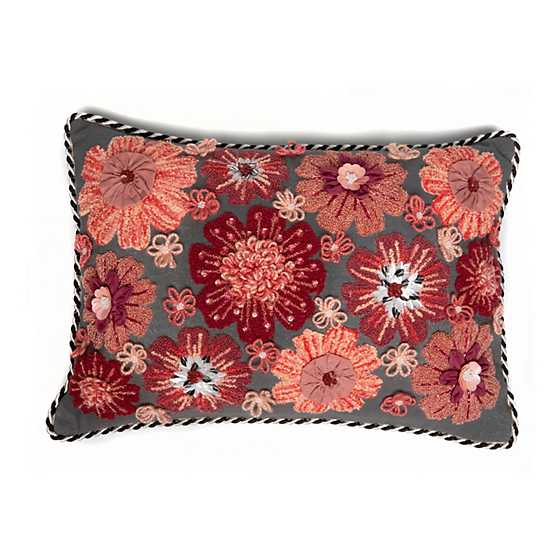 Dancing Blossoms Lumbar Pillow