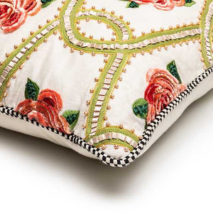 Really Rosy Ribbon Pillow