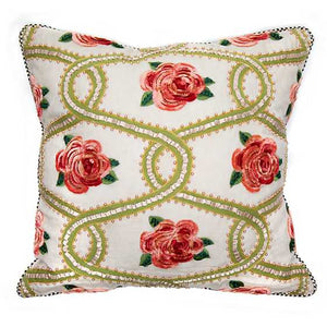 Really Rosy Ribbon Pillow