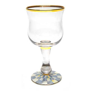 Sterling Check Wine Glass