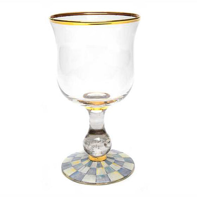 Sterling Check Water Glass