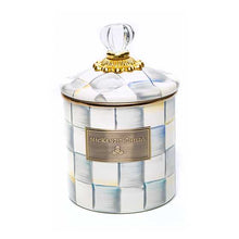 Cargar imagen en el visor de la galería, Sterling Check Enamel Canister - Small