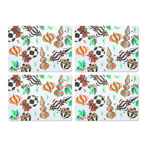 Deck the Halls Cork Back Placemats - Set of 4