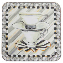 Cargar imagen en el visor de la galería, Hotel Silver Cork Back Coasters - Set of 4