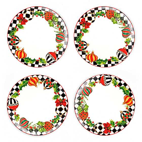 Deck the Halls Dinner Plate - Set of 4