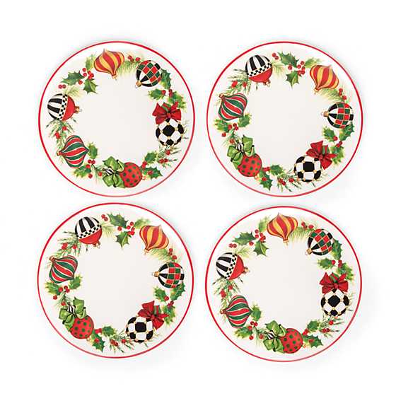 Deck the Halls Salad Plate - Set of 4