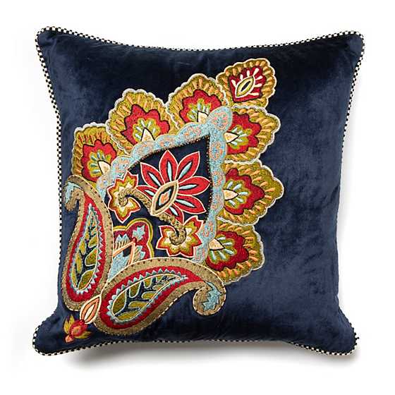 Navy Pistache Pillow