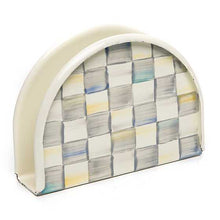 Cargar imagen en el visor de la galería, Sterling Check Enamel Napkin Holder