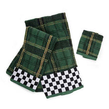 Cargar imagen en el visor de la galería, Evergreen Plaid Washcloth
