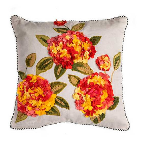 Autumn Hydrangea Pillow