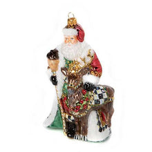 Cargar imagen en el visor de la galería, Glass Ornament - Christmas Magic Santa With Deer