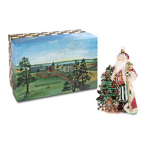 Glass Ornament - Christmas Magic Santa With Staff