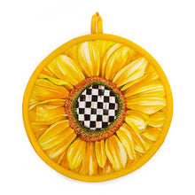 Cargar imagen en el visor de la galería, Gingham Sunflower Potholder