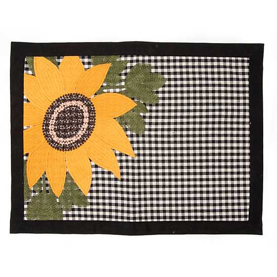 Gingham Sunflower Placemat