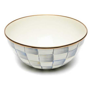 Sterling Check Enamel Everyday Bowl - Small