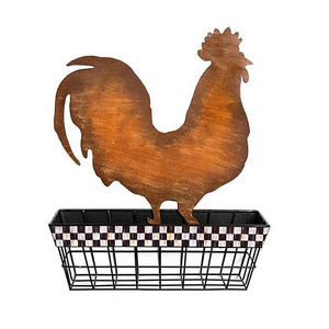 Courtly Check Chicken Wall Basket