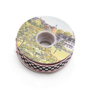 Courtly Check 1" Ribbon - Pink