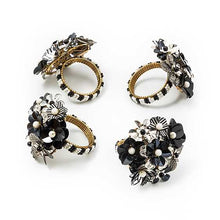 Cargar imagen en el visor de la galería, Marquee Napkin Rings - Set of 4
