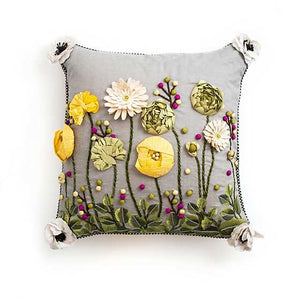 Coming Up Daisies Square Pillow